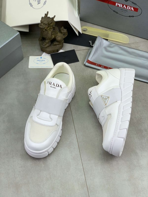 White Prada Padded Nappa Leather low-top sneakers (4) White Prada Padded Nappa Leather low-top sneakers