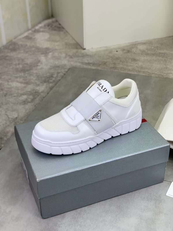 White Prada Padded Nappa Leather low-top sneakers (5) White Prada Padded Nappa Leather low-top sneakers