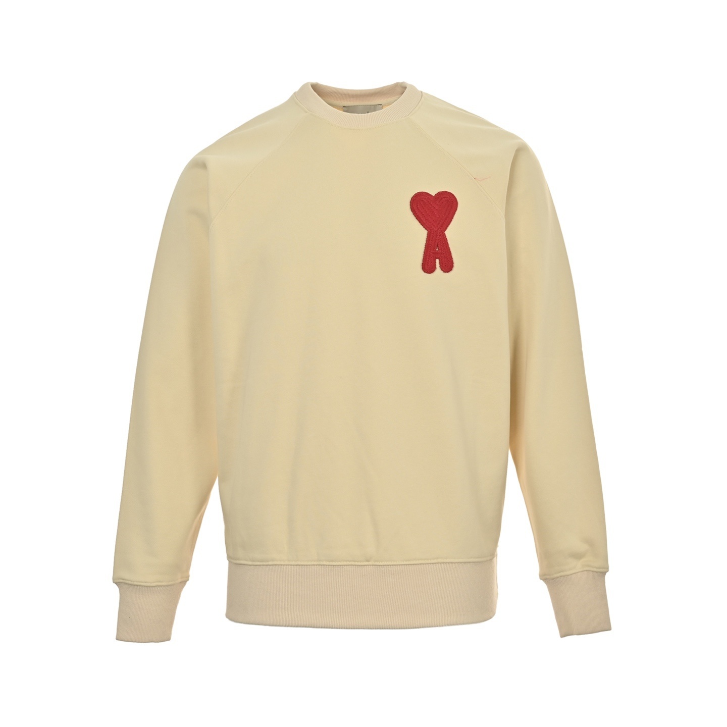AMI Paris cream crewneck sweatshirt is Replica
