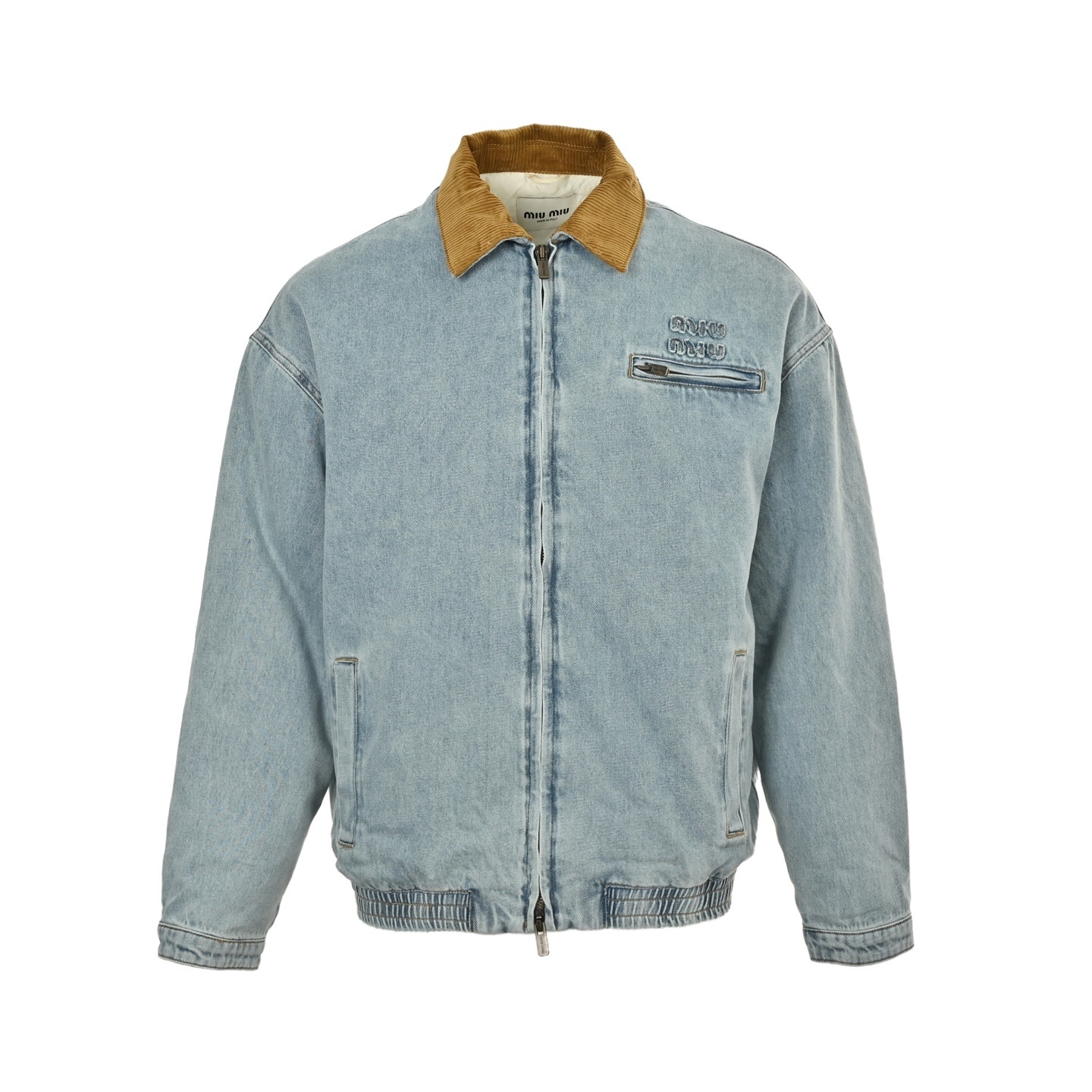 Miu Miu Hooded Zip-up Sweater Cardigan- Brown