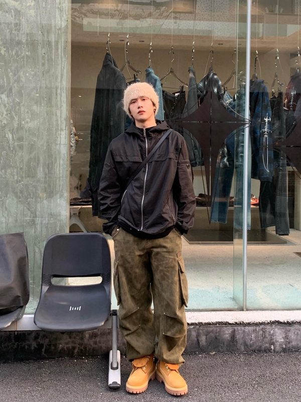 02a2e0e7 Prada Knitted Wool Polo Shirt- Dark Blue