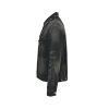 Acne Studios Leather Collar Washed Denim Jacket- Black (11) Acne Studios Leather Collar Washed Denim Jacket- Black