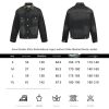 Acne Studios Leather Collar Washed Denim Jacket- Black (12) Acne Studios Leather Collar Washed Denim Jacket- Black