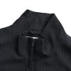 Acne Studios Pinstripe Zipper Jacket- Black