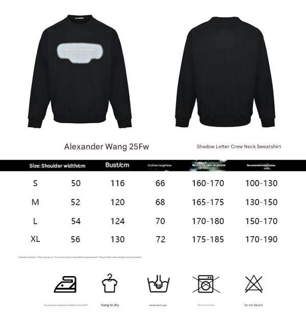 Alexander Wang Essential Terry Crew Sweatshirt- Off-White (1) Alexander Wang Essential Terry Crew Sweatshirt- Black