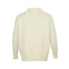 Ami de Cœur Embroidered Heart Logo Crew Neck sweater- Off-White