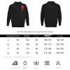 Ami de Cœur Embroidered Heart Logo Crew Neck Sweater – Black.