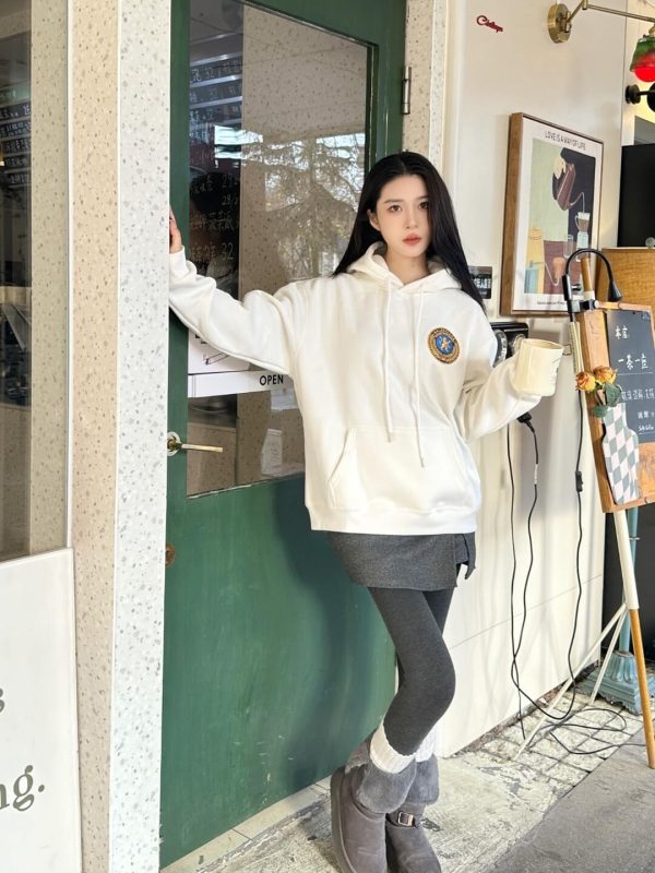 Balenciaga Bomber Embroidered Hooded Jacket- White (5) Balenciaga Bomber Embroidered Hooded Jacket- White