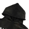 Balenciaga Tape Type Ripped Pocket Hoodie- Black and White Logo (6) Balenciaga Tape Type Ripped Pocket Hoodie- Black and White Logo