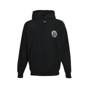 Black Chrome Hearts Hoodie- Black (8) Black Chrome Hearts Hoodie- Black
