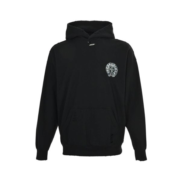 Black Chrome Hearts Hoodie- Black (8) Black Chrome Hearts Hoodie- Black