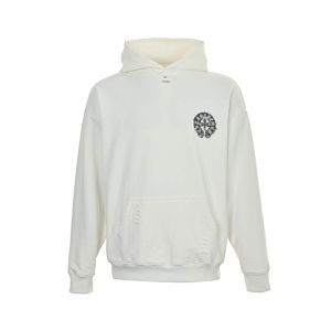 Black Chrome Hearts Hoodie- White (8) Black Chrome Hearts Hoodie- White