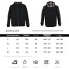 Burberry Check Hood Cotton Zip Hoodie- Black