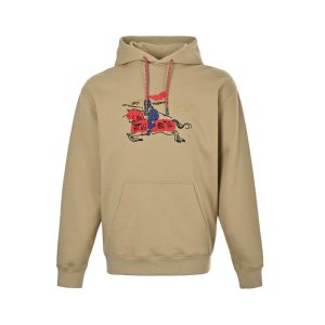Burberry EKD Cotton Hoodie- Beige