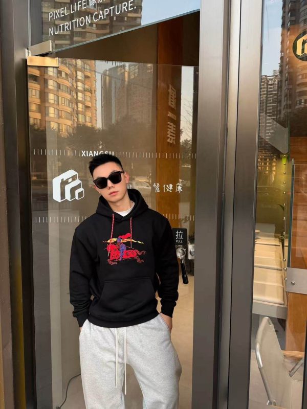 Burberry EKD Cotton Hoodie – Black