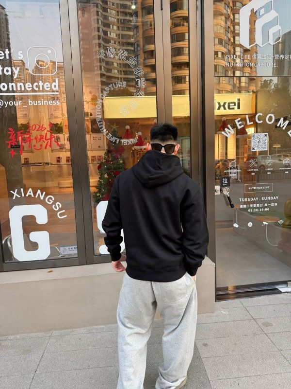 Burberry EKD Cotton Hoodie – Black