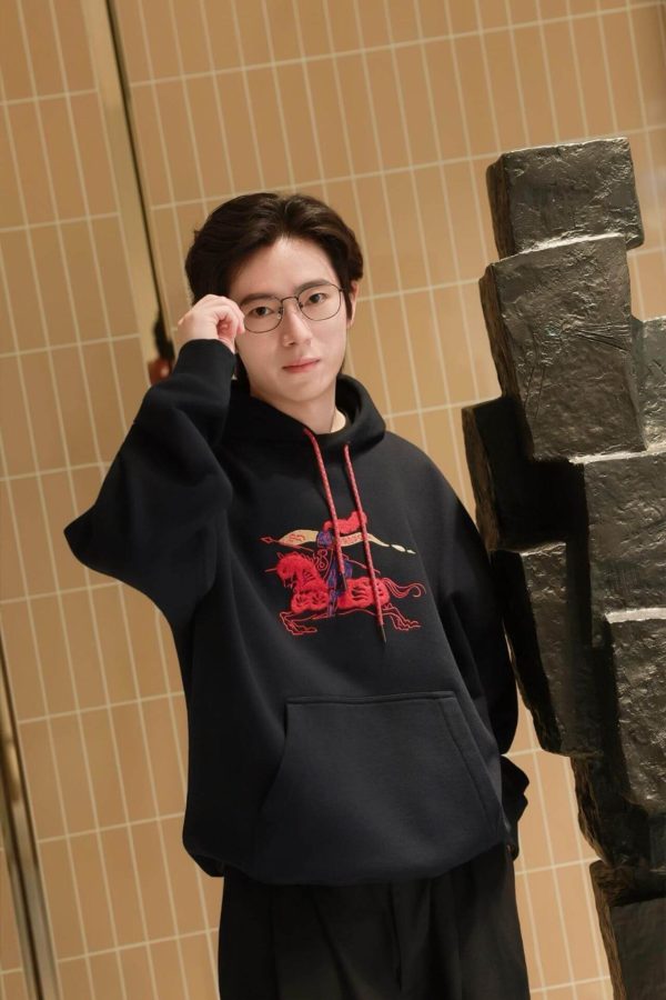 Burberry EKD Cotton Hoodie – Black