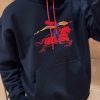 Burberry EKD Cotton Hoodie – Navy Blue (1) Burberry EKD Cotton Hoodie – Navy Blue