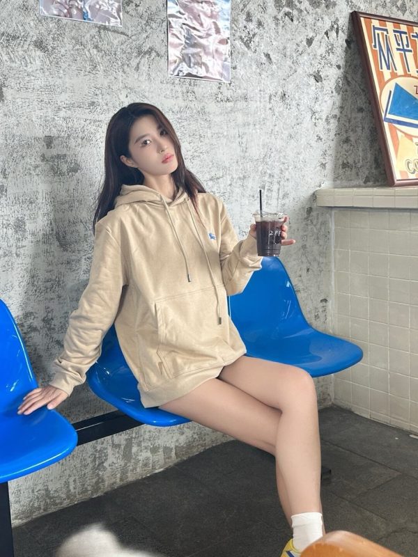 Burberry EKD Cotton Jersey Hoodie- Beige