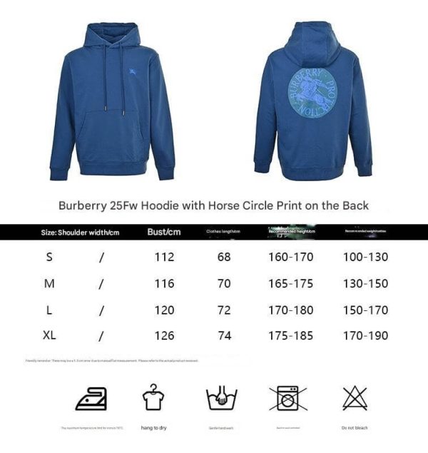 Burberry EKD Cotton Jersey Hoodie- Beige