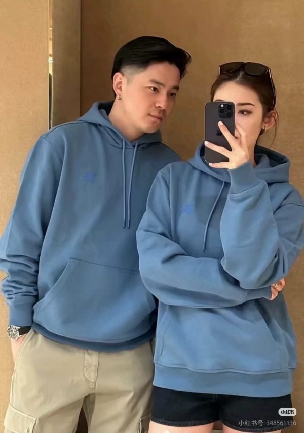 Burberry EKD Cotton Jersey Hoodie- Blue