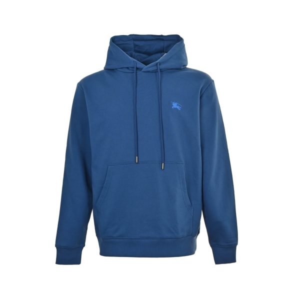 Burberry EKD Cotton Jersey Hoodie- Blue