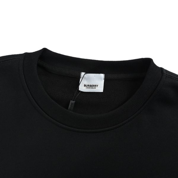 Burberry Little Horse Crew Neck Sweatshirt- Black