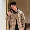 Burberry Reversible Check Hooded Jacket- Archive Beige