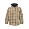 Burberry Reversible Check Hooded Jacket- Archive Beige