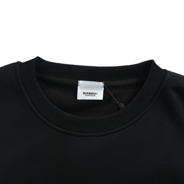 Burberry Sunflower Crew Neck Sweatshirt- Black