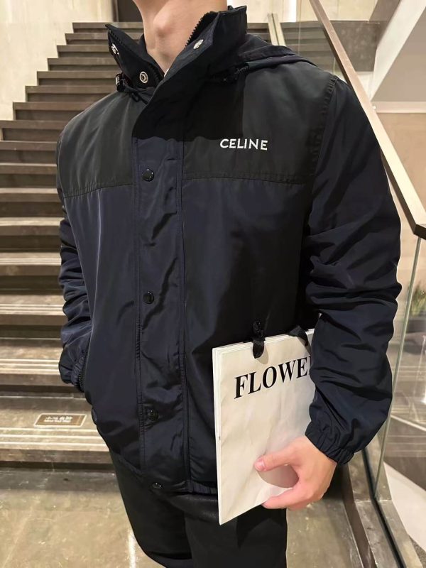 Celine Windbreaker Jacket- Black (2) Celine Windbreaker Jacket- Black