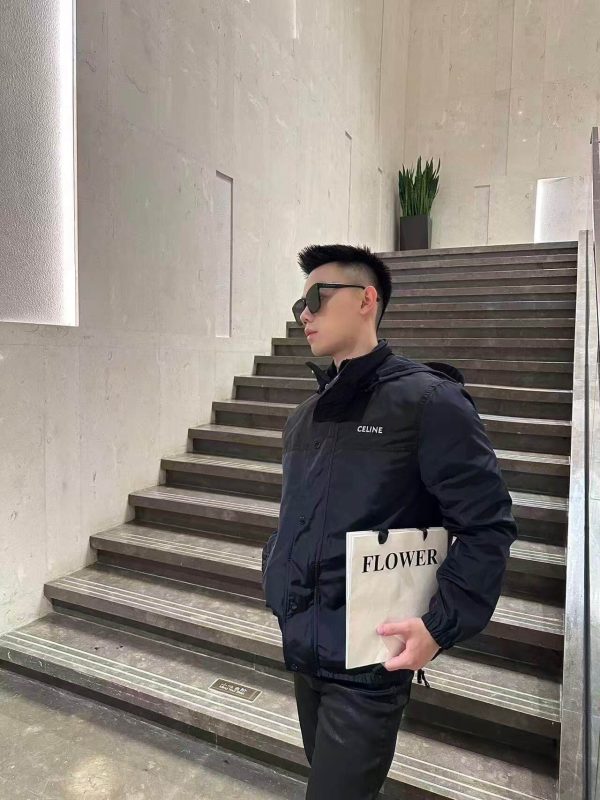 Celine Windbreaker Jacket- Black (3) Celine Windbreaker Jacket- Black