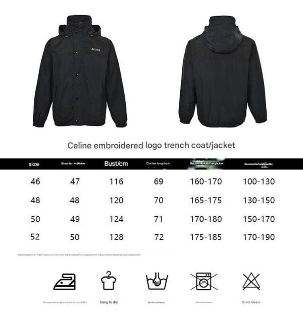 Celine Windbreaker Jacket- Black (8) Celine Windbreaker Jacket- Black