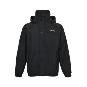 Celine Windbreaker Jacket- Black (9) Celine Windbreaker Jacket- Black