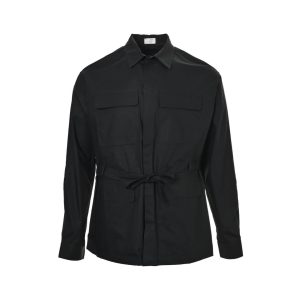 Christian Dior Four-pocket Belted Jacket- Black (9) Christian Dior Four-pocket Belted Jacket- Black