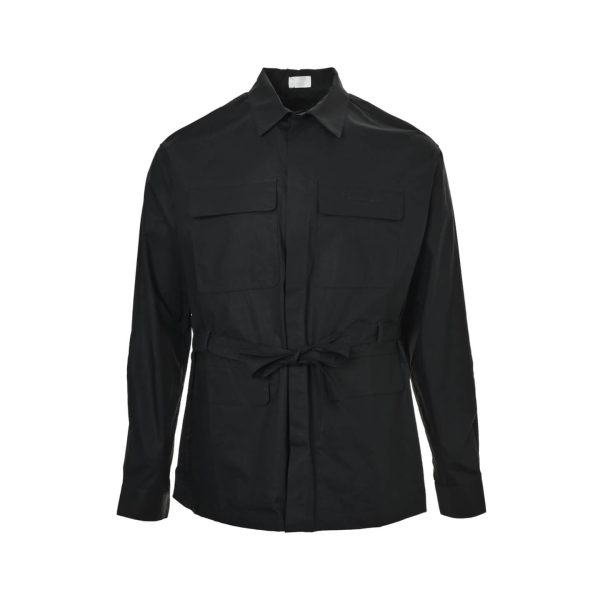 Christian Dior Four-pocket Belted Jacket- Black (9) Christian Dior Four-pocket Belted Jacket- Black