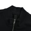 Chrome Hearts Cemetery Cross Quarter-Zip Sweatshirt- Black
