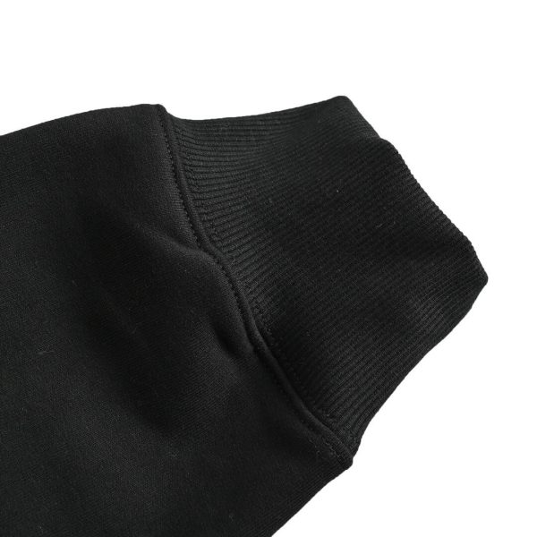 Dior Men's Front Logo Patch Couture Sweatshirt- Black (5) Dior Men's Front Logo Patch Couture Sweatshirt- Black