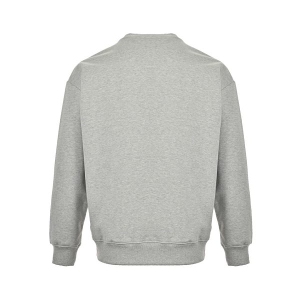 Dior Men's Front Logo Patch Couture Sweatshirt- Grey (7) Dior Men's Front Logo Patch Couture Sweatshirt- Grey