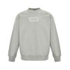 Dior Men's Front Logo Patch Couture Sweatshirt- Grey (8) Dior Men's Front Logo Patch Couture Sweatshirt- Grey