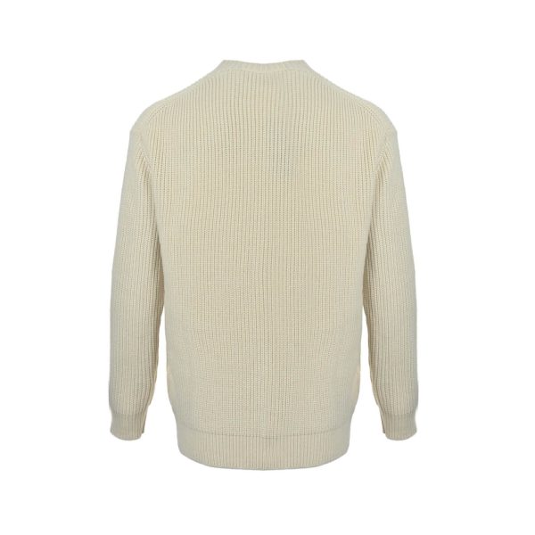 Fendi Men's Crew-neck Sweater- Off-White