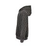Fendi Men's FF Logo All Over Print Hooded- Black and Grey