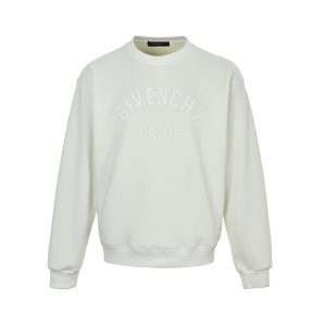 Givenchy Cotton Logo Crew Neck Sweatshirt- Ivory
