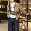 Gucci GG Canvas Bomber Jacket- Dark Brown