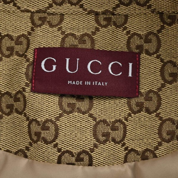 Gucci GG Canvas Bomber Jacket- Dark Brown
