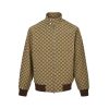 Gucci GG Canvas Bomber Jacket- Dark Brown