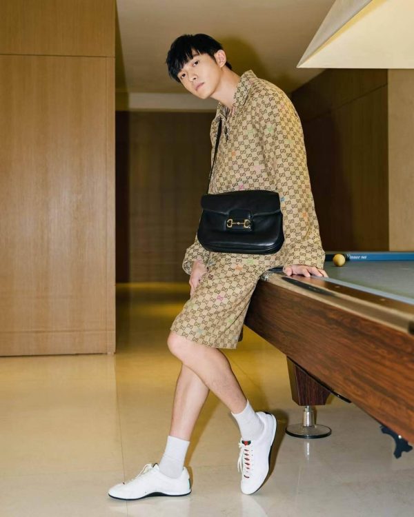 Gucci GG Jacquard Zip Canvas Jacket- Camel Beige (3) Gucci GG Jacquard Zip Canvas Jacket- Camel Beige