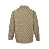 Gucci GG Jacquard Zip Canvas Jacket- Camel Beige (8) Gucci GG Jacquard Zip Canvas Jacket- Camel Beige