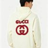 Gucci Interlocking-G Cotton Hoodie- Off-White (3) Gucci Interlocking-G Cotton Hoodie- Off-White