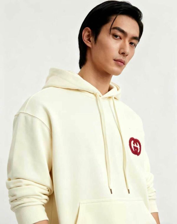 Gucci Interlocking-G Cotton Hoodie- Off-White (4) Gucci Interlocking-G Cotton Hoodie- Off-White